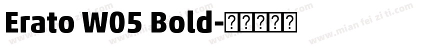 Erato W05 Bold字体转换
